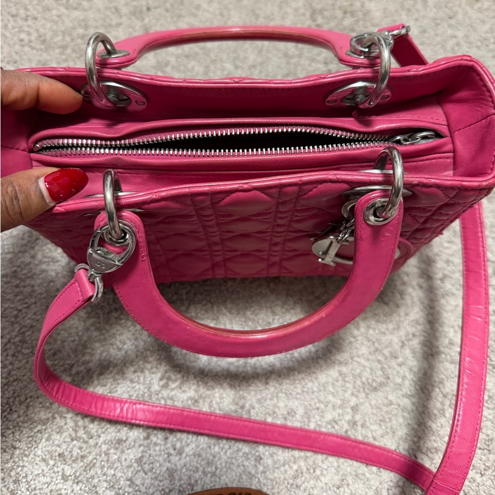 Pink Quilted Handbag - Picture 7 of 9